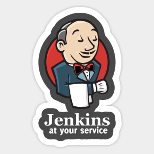 Jenkins at your service Sticker